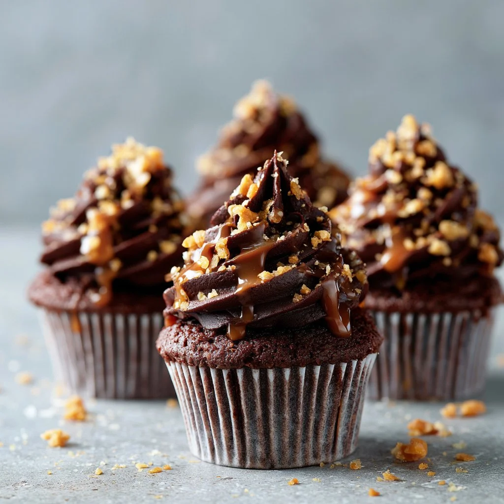 Chocolate Caramel Cupcakes