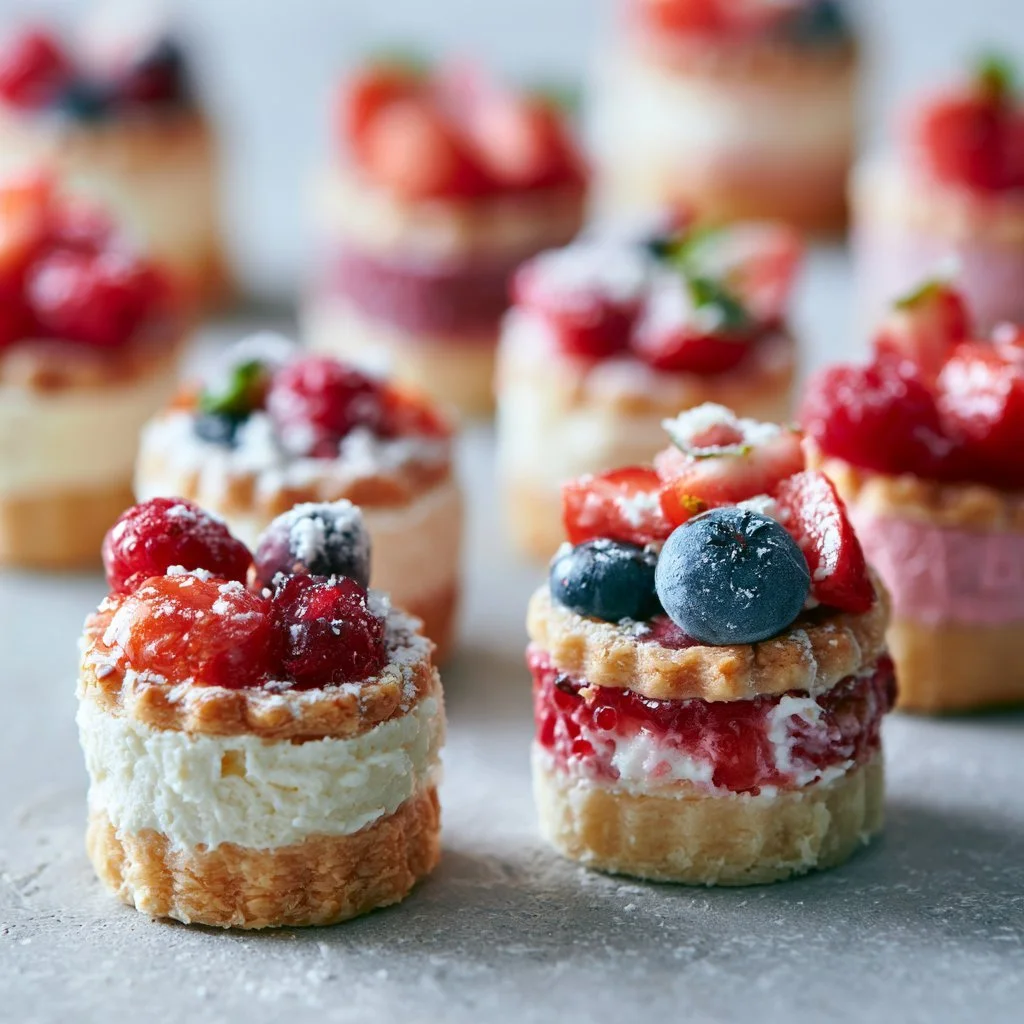 Assorted Cutie Pie Mini Cakes in vibrant colors and delightful designs