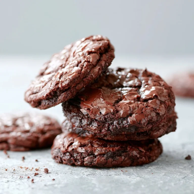 Fudgy brownie cookies with chocolate chips on a plate
