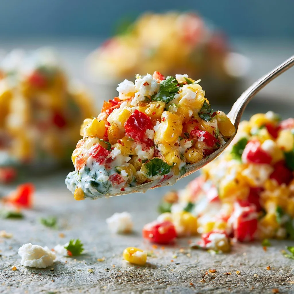 Healthy Street Corn Salad with Greek Yogurt