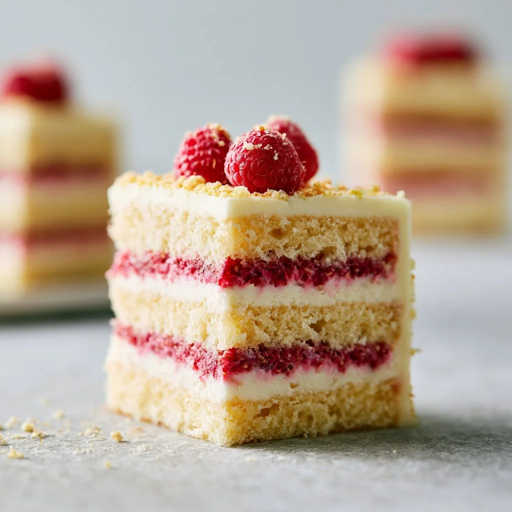 White Chocolate Raspberry Cake